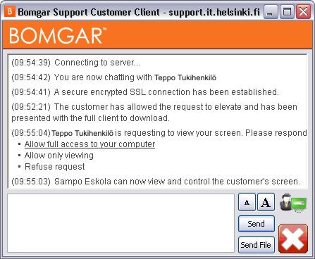 how to remove bomgar jump client