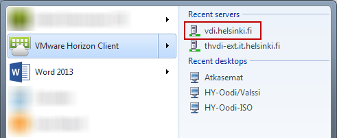 vmware horizon client registry settings