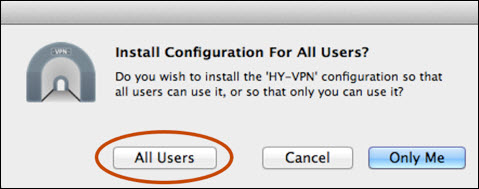 VPN konfigurointi - Macintosh