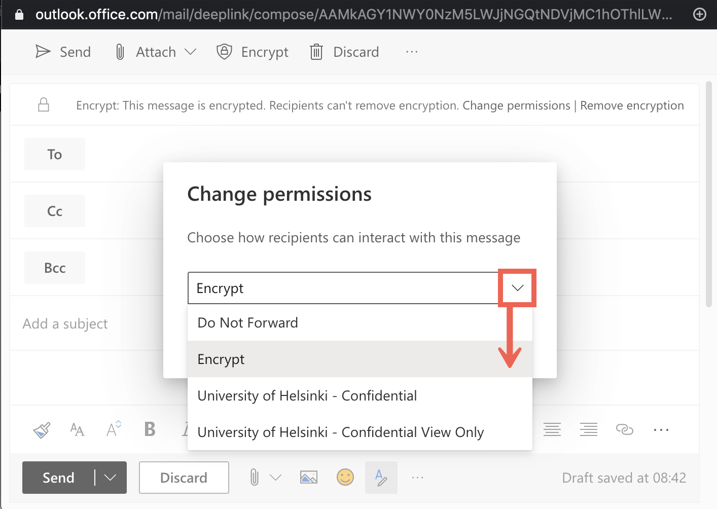 Encrypt OWA Button : r/Office365